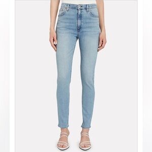 Rag and Bone Nina High Rise Skinny Jeans Sailortown Raw Hem